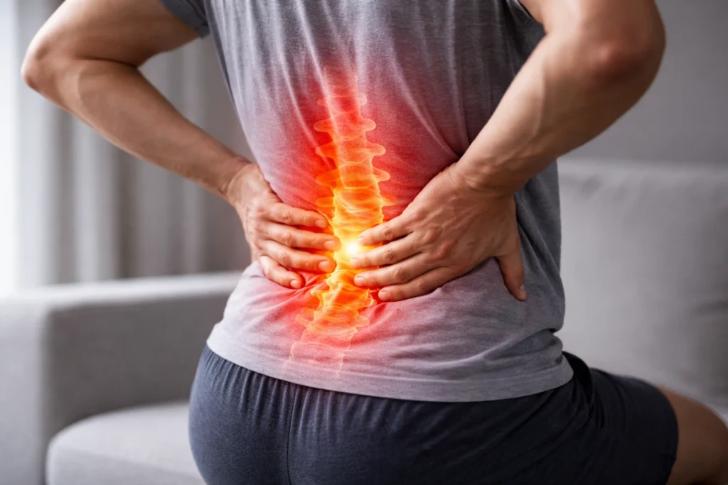 Dr. Abhishek Kumar Mishra treating slip disc and spine pain in Green Park Delhi.